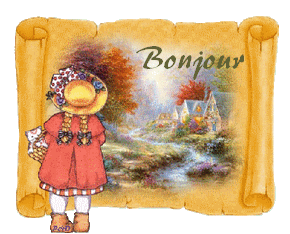 Gif animé bonjour